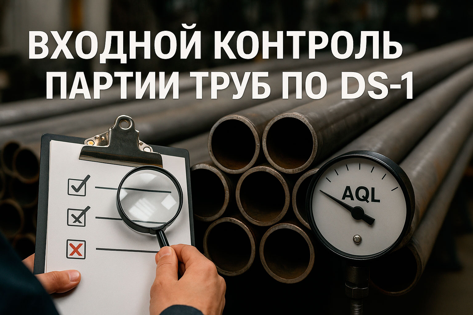 Входной контроль партии труб по DS-1: как задать план выборки и AQL